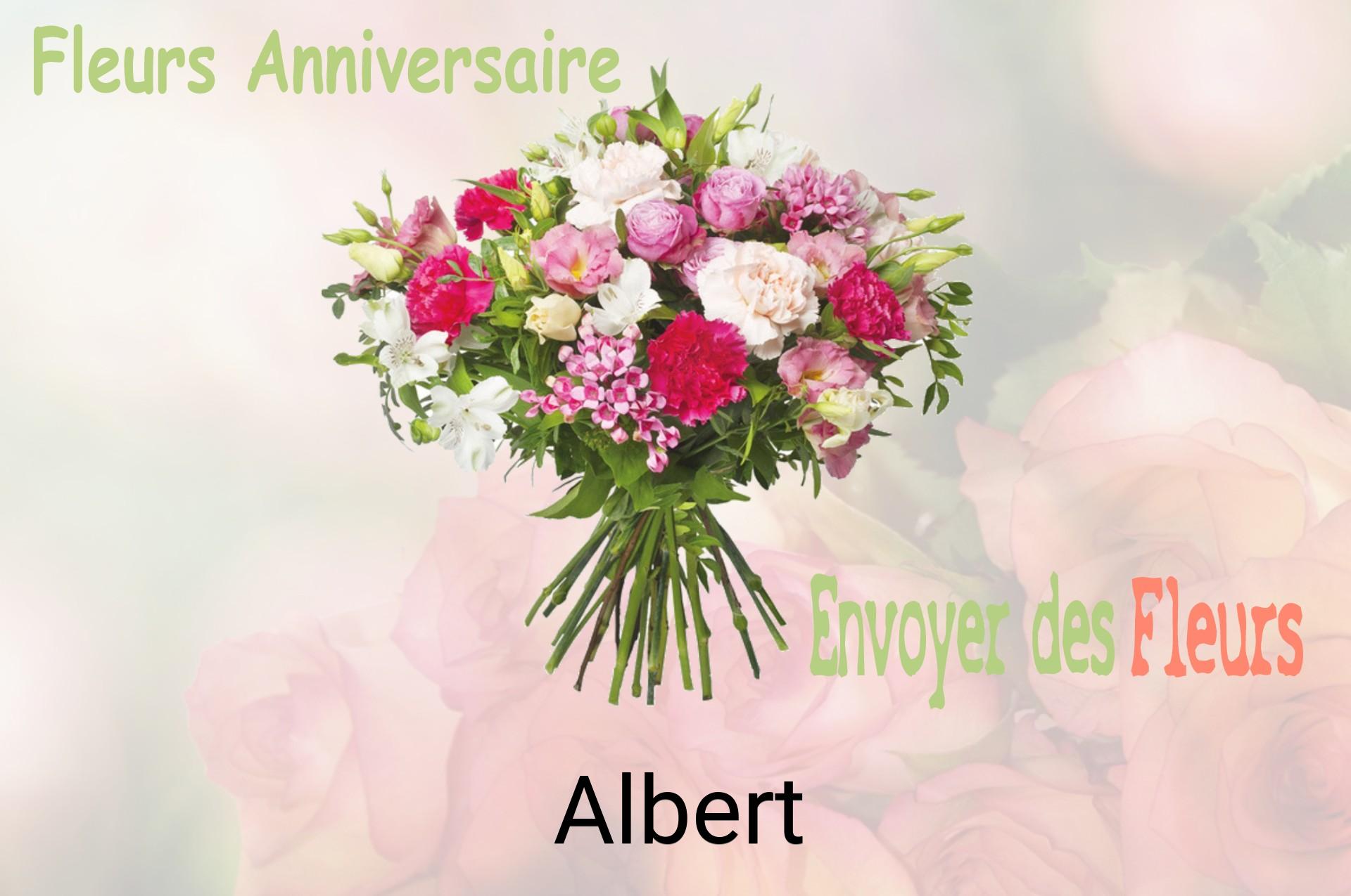 Bouquet de fleurs d’anniversaire livré à Albert